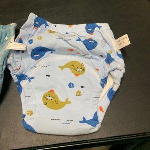 2 Pairs of Max Shape Toddler Girl's Blue Potty Training Shorts OS (2T-4T) NIP